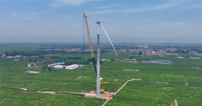 “全球第一吊”再臨燕趙！166米，XCA4000助力華北綠電