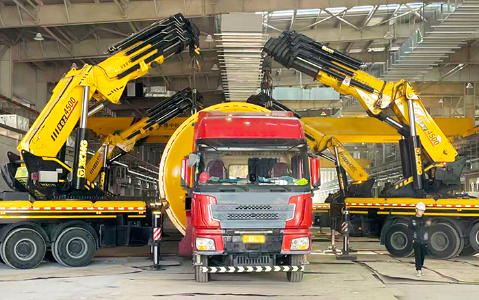 四臂聯動破局！徐工 SQZ4500C 低矮廠房 “扛鼎” 160t